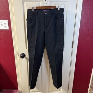 Gloria Vanderbilt Amanda Bundle of 2 Dark /Black Wash Denim Jeans Size 12‎